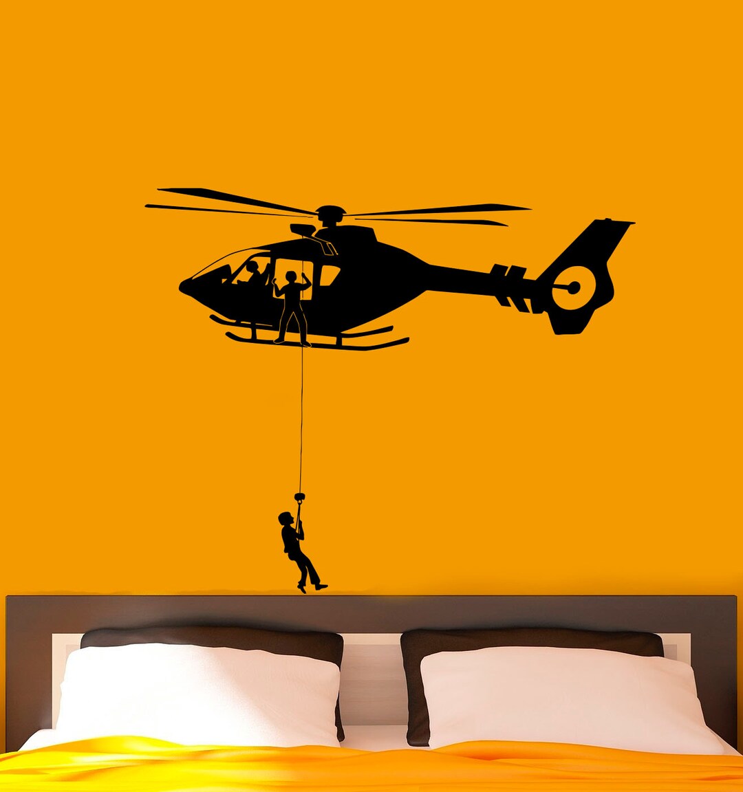 Airforce Helicopter Army Wall Decal Vinyl Stickers Military Home ...