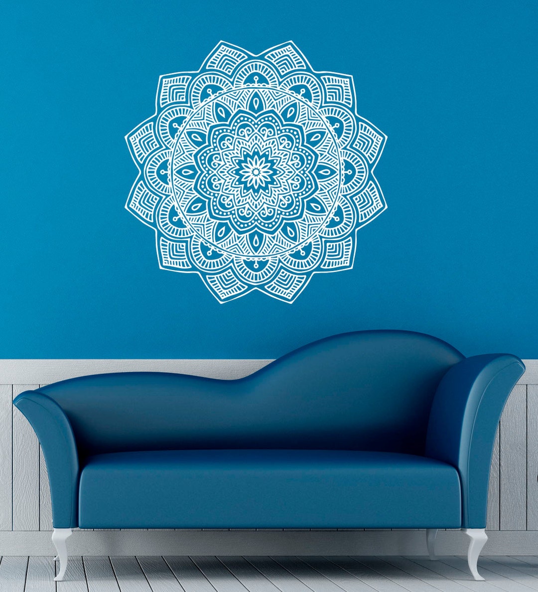 Mandala Wall Decal Indian Pattern Vinyl Stickers Namaste Yoga Home ...