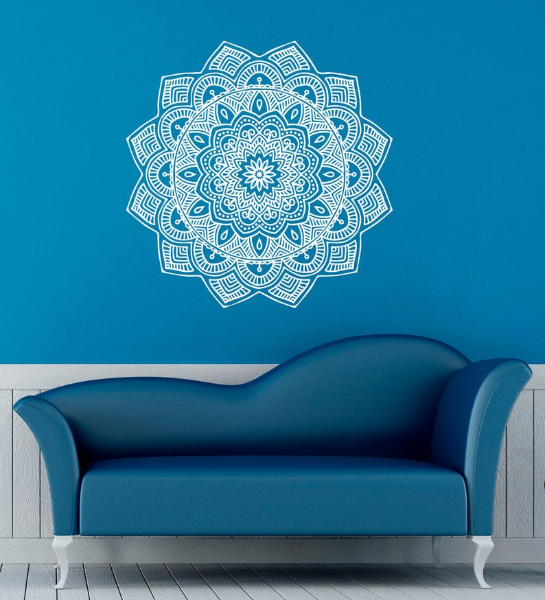 Mandala Wall Decal Indian Pattern Vinyl Stickers Namaste Yoga Home ...