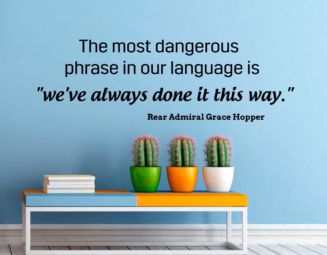 The Most Dangerous Phrase Wall Decal Vinyl Sticker Motivational Quote Home Art Decor 36nsc Etsy
