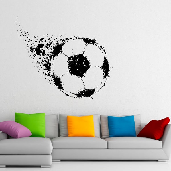 Soccer Wall Decal Etsy
