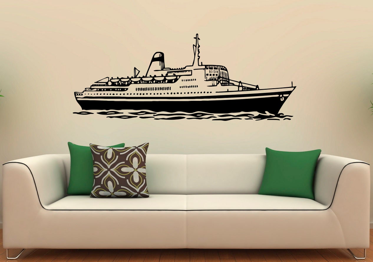 Cruise Ship Wall Vinyl Decal Stickers Cruise Liner Interior Etsy