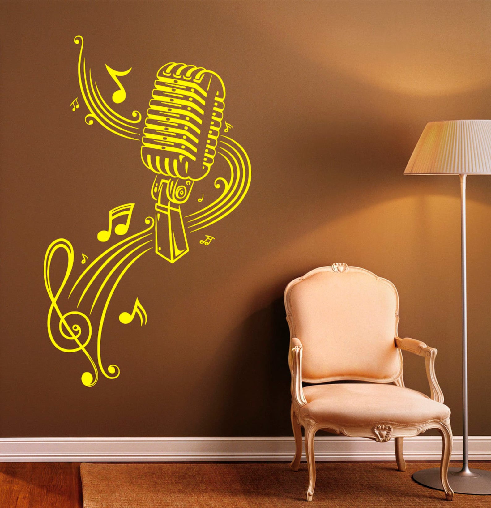 Music Wall Decal Vinyl Stickers Music Notes Home Interior Art Etsy