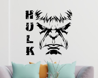Hulk Wall Decal Vinyl Sticker Superhero Wall Art Nursery Kids Room Wall Decor Children Gift Poster Print Stencil 1217