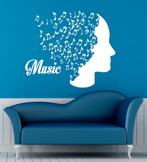 Music Wall Decal Vinyl Stickers Music Notes Home Interior Art Design Murals Bedroom Wall Decor 8m01c