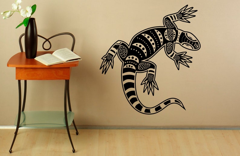 Tribal Lizard Wall Decal Decals Vinyl Stickers Reptile - Il 794xN.771901401 46hh