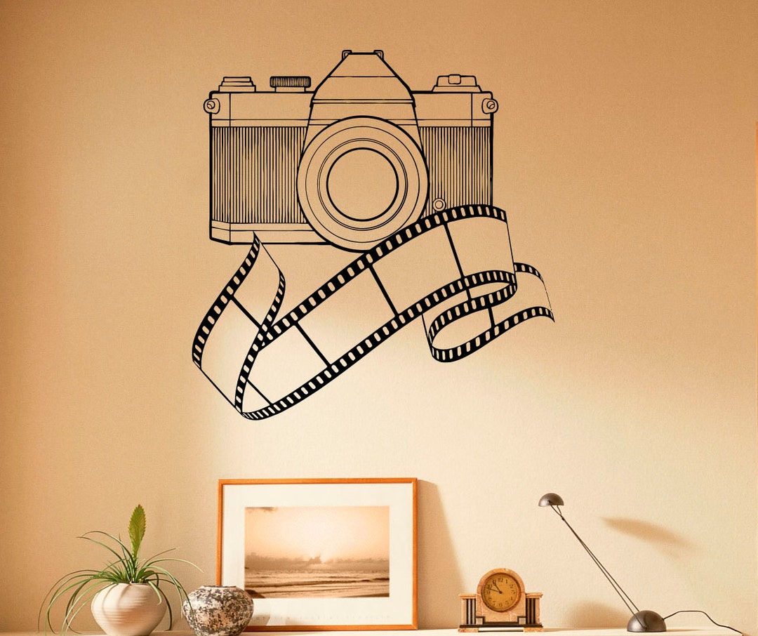 Vintage Camera Wall Decal Vinyl Stickers Photo Studio Interior Etsy
