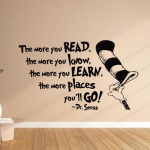 The More You Lies The More You Wisst Wandtattoo Vinyl Aufkleber Cartoon Wandkunst Kinderzimmer Kinder Geschenk Poster Kinder Zitat 1171