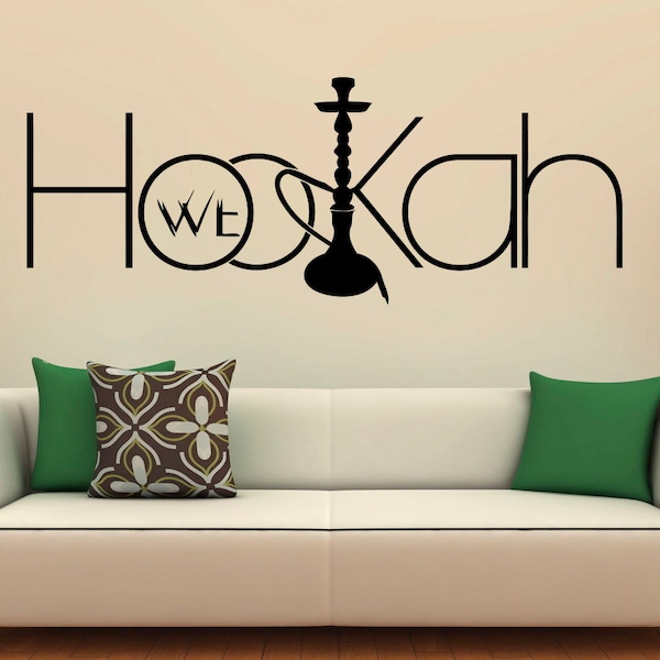 Hookah Wall Decal Vinyl Stickers Relax Arabic Home Interior Design Art Murals Bedroom Decor (3hk01n)
