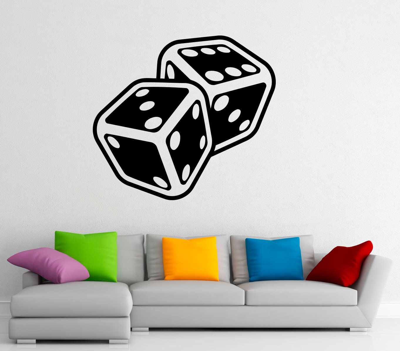 Poker Chips Wall Decal Art Sticker Vinyl Home Decor Girls Boys 