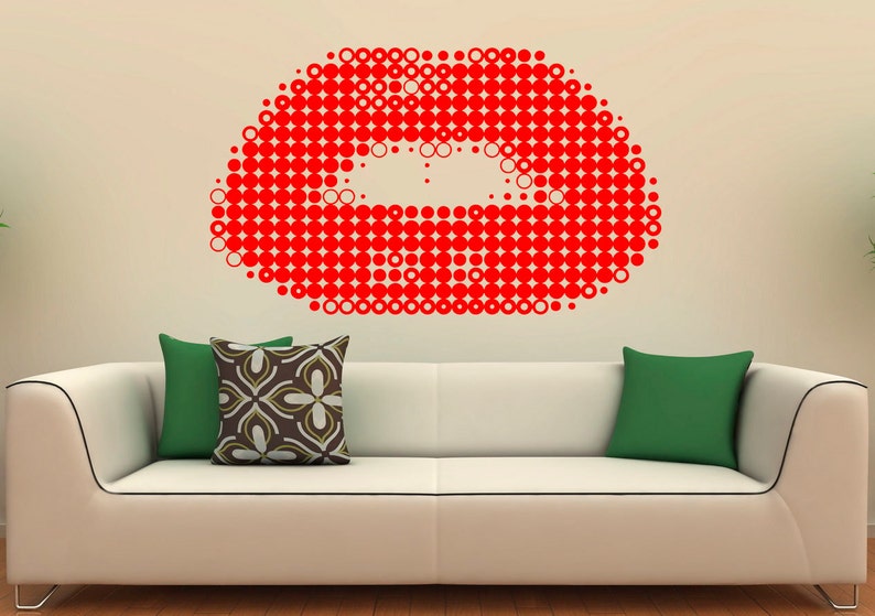 Girl Lips Wall Decal Beauty Salon Vinyl Sticker Fashion Interior Bedroom Home Decor Dorm Room Wall Poster Art Murals 8m01p image 1