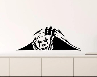 Wandtattoo Vinyl-Aufkleber 'Horror Poster' – 77x42 Cm, PVC, Selbstklebend Für Glatte Flächen