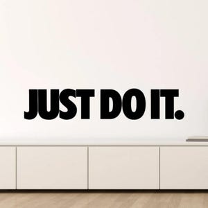 Just do it Wandtattoo Aufkleber Motivations-Wand-Kunst-Fitness-Wand-Dekor Fitness Geschenk Workout Poster Bodybildung Inspiration Zitat 1142