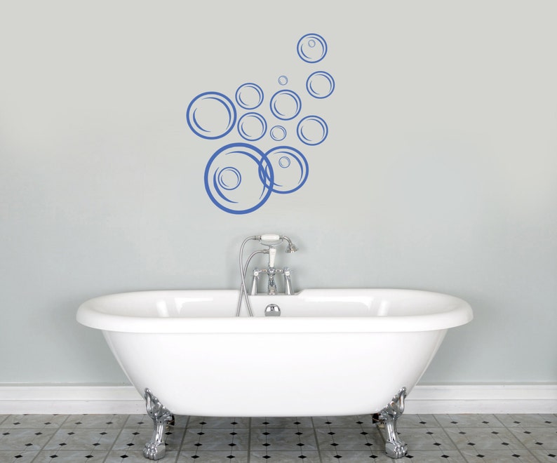 Bubbles Wall Decal Soap Bubbles Vinyl Stickers Bathroom Etsy