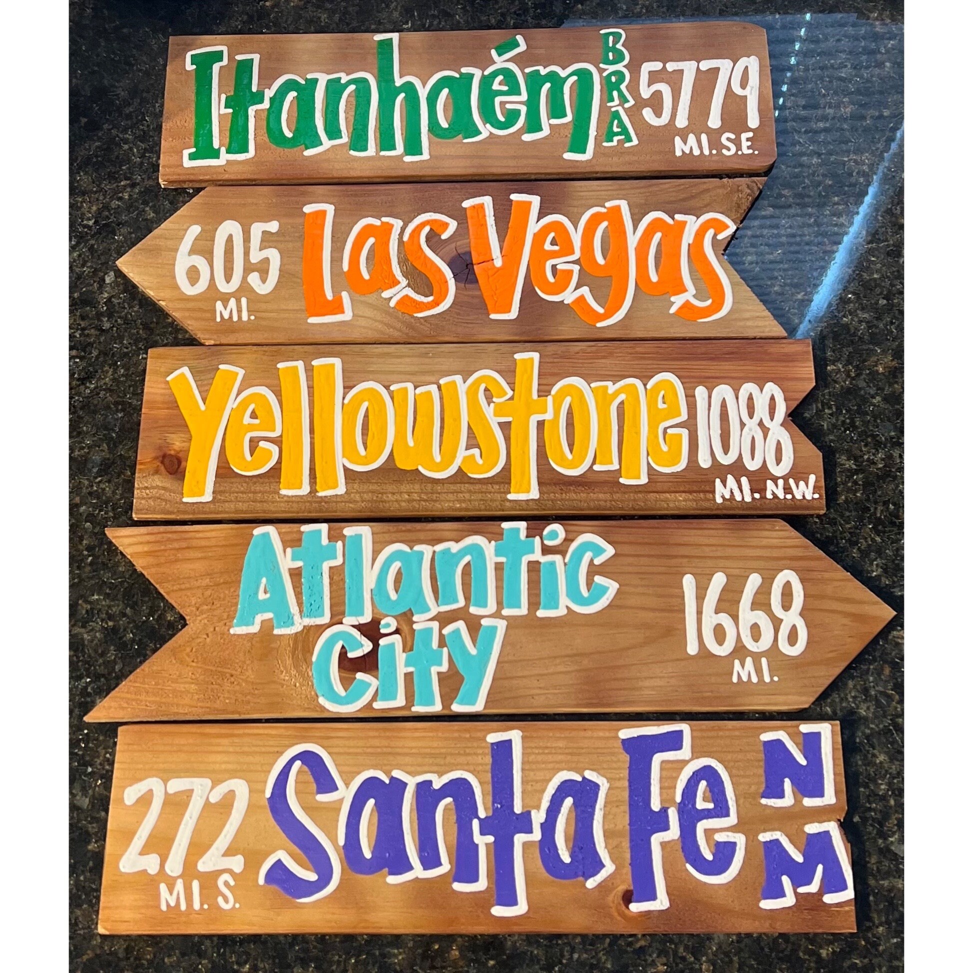 Direction Sign Set Custom Rustic Directional Signs! Set of 5 Signs - Etsy