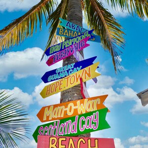 Individual Custom Directional Sign: Hand-painted Personalized Coastal ...