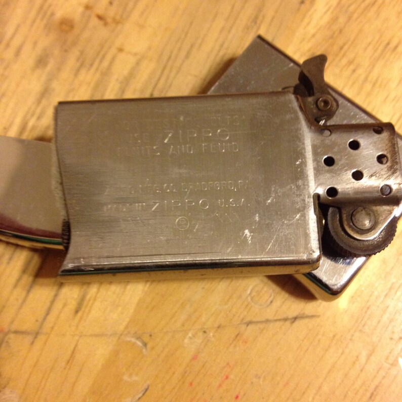 1984 Zippo Slim line Highland Insurance Etsy