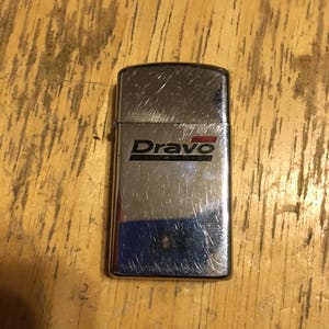 1970 Zippo Slim-Line Lighter Dravo