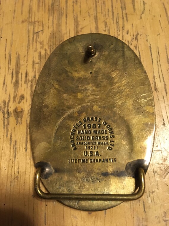 Solid Brass Belt Buckle - image 2