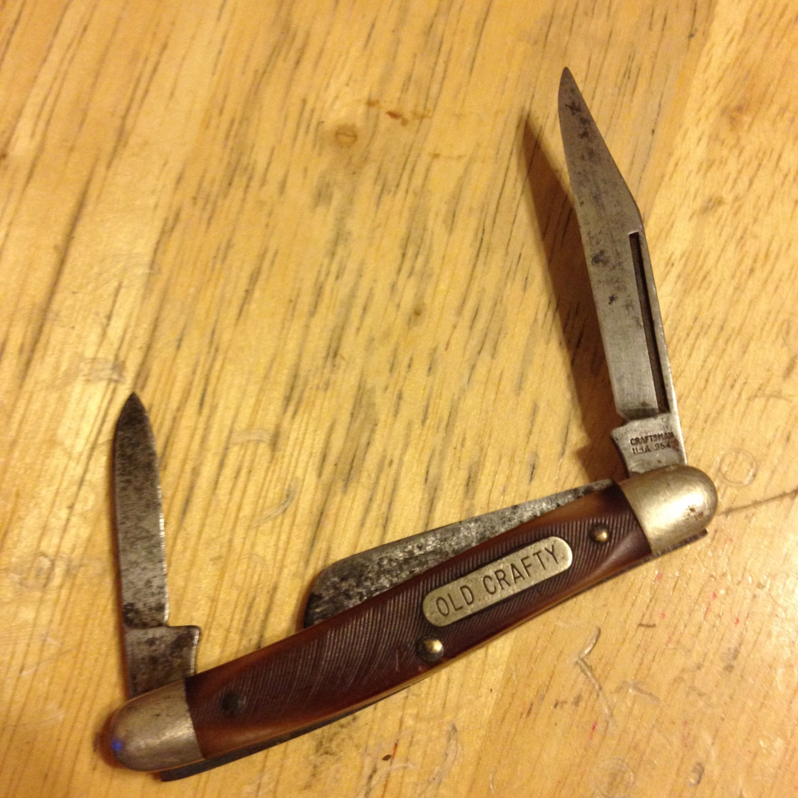 Craftsman Old Crafty pocket Knife Etsy