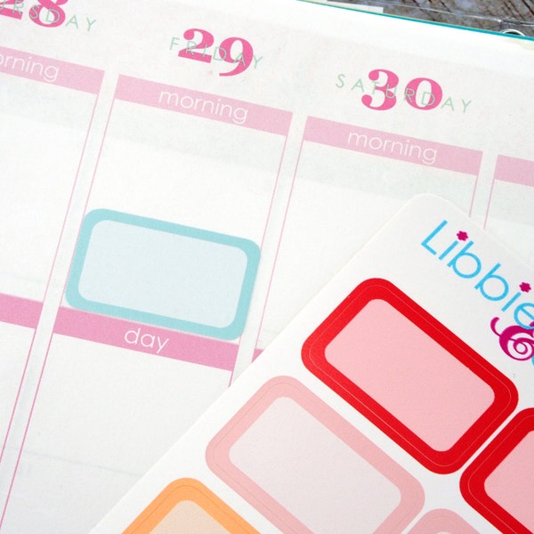 Pastel Half Box Life Planner Die-Cut Stickers! Set of 32 Perfect for the Erin Condren Planner! HB03