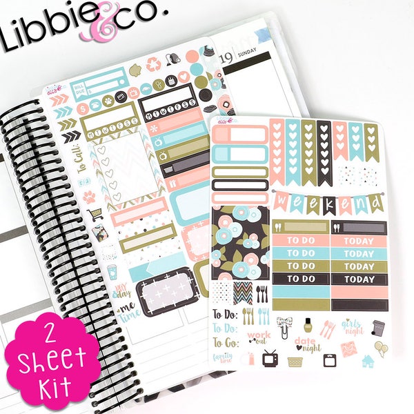 KV D66 The Tori Designer Planner Sticker Kit - Mini Kit - Erin Condren Life Planner!!