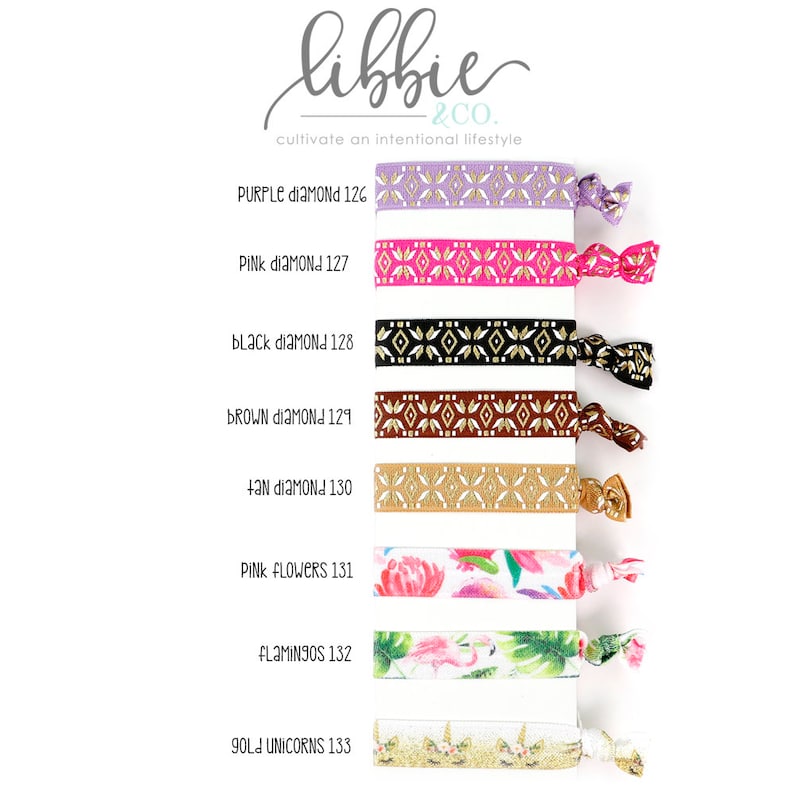 Hair Tie Hair Ties Party Favor Baby Shower Party Favor Oh Baby with Brown Card Hair Tie Favor