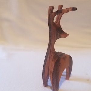 Wooden Deer  3&quot; to 8&quot; Tall, Scandanavian Style + Full Body Style