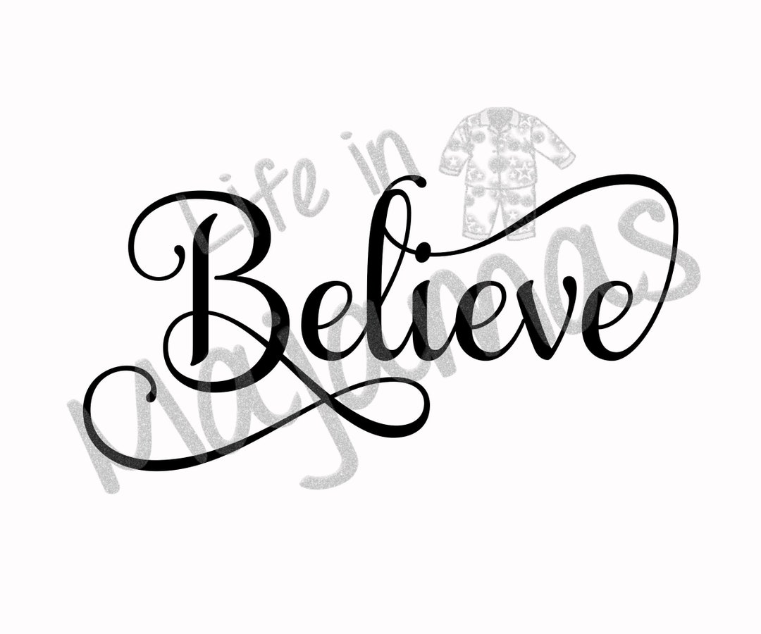 Believe SVG - Etsy