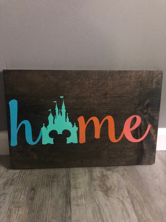 Cute Home Sign Perfect Gift Disney Fans Disney Home Fun Etsy