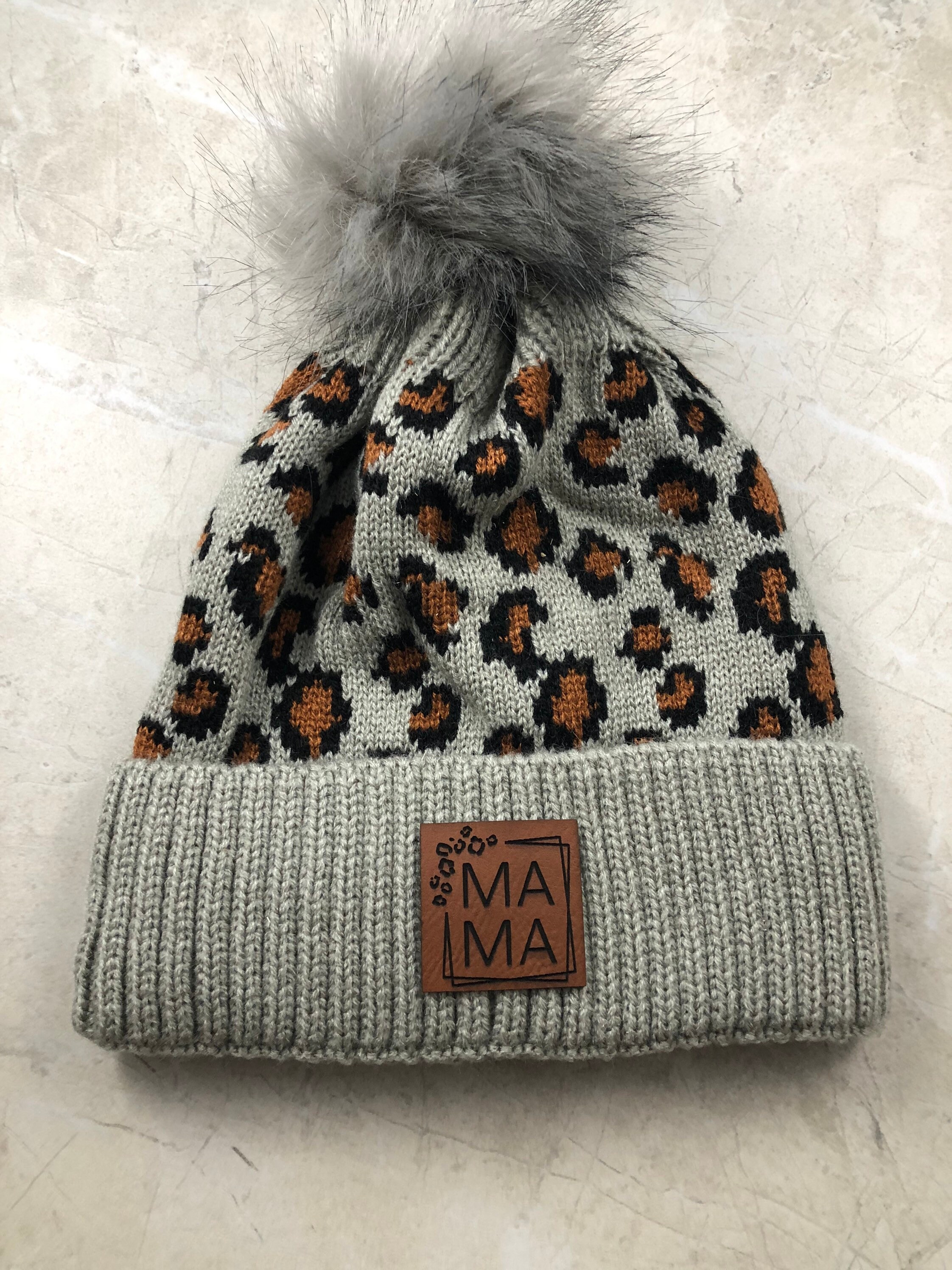 Gift Leopard Knit Beanie | Etsy 