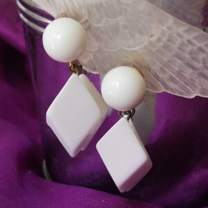 Boucles D'oreilles Vintage Trifari Années 90 - Perles Et Métal Doré - Clips - Occasion