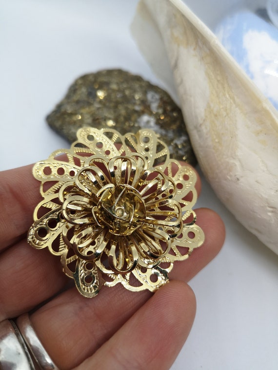 Broche Papillon Métallique Vintage | Accessoire Mode Élégant 6.3cm