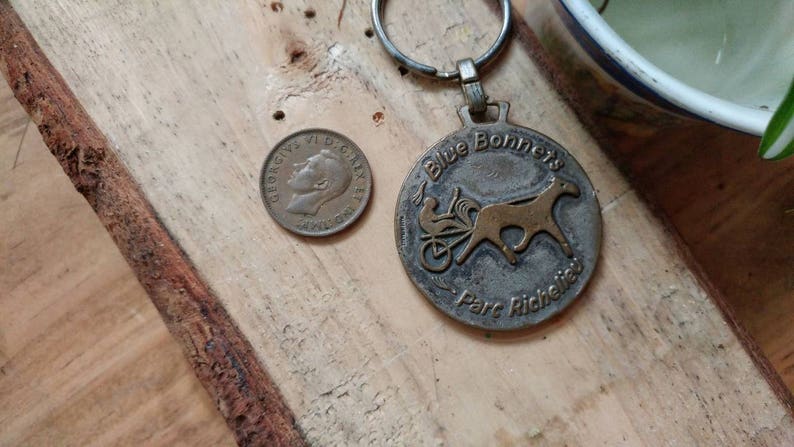 Blue Bonnets Park Richelieu Keychain \u2022 Montreal Quebec Souvenir Accessory \u2022 Montreal Blue Horse Beanie \u2022 Vintage Rare Souvenir Canada