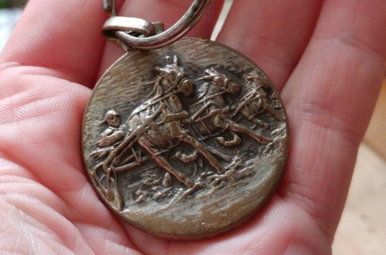 Blue Bonnets Park Richelieu Keychain \u2022 Montreal Quebec Souvenir Accessory \u2022 Montreal Blue Horse Beanie \u2022 Vintage Rare Souvenir Canada