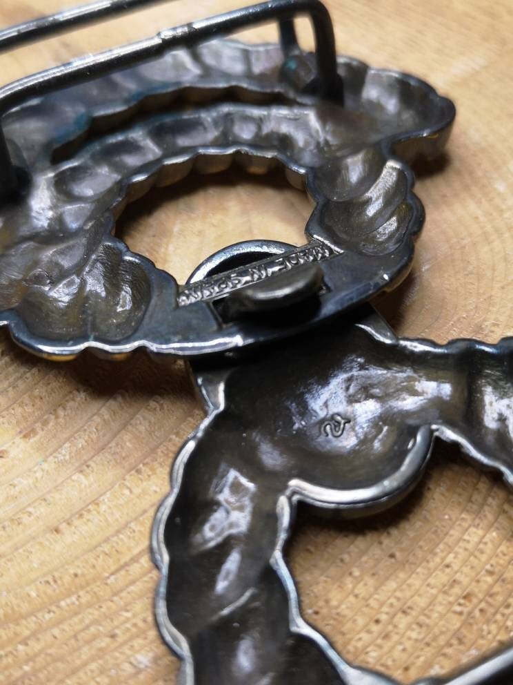 Second Hand Belt Buckle Retro Fashion Thrifted Finds for Retro Lover