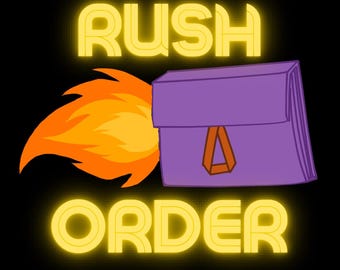Rush your Topper Wallet- Must also purchase Topper Wallet Listing