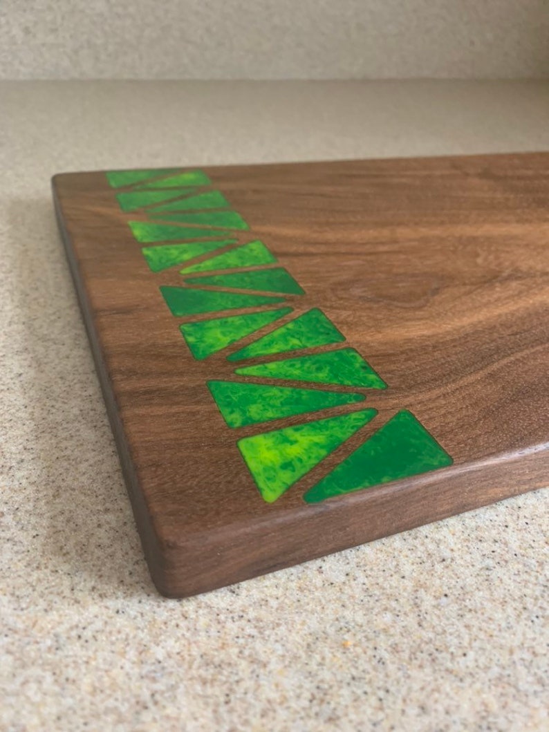 Cutting Board With Epoxy Inlay Etsy