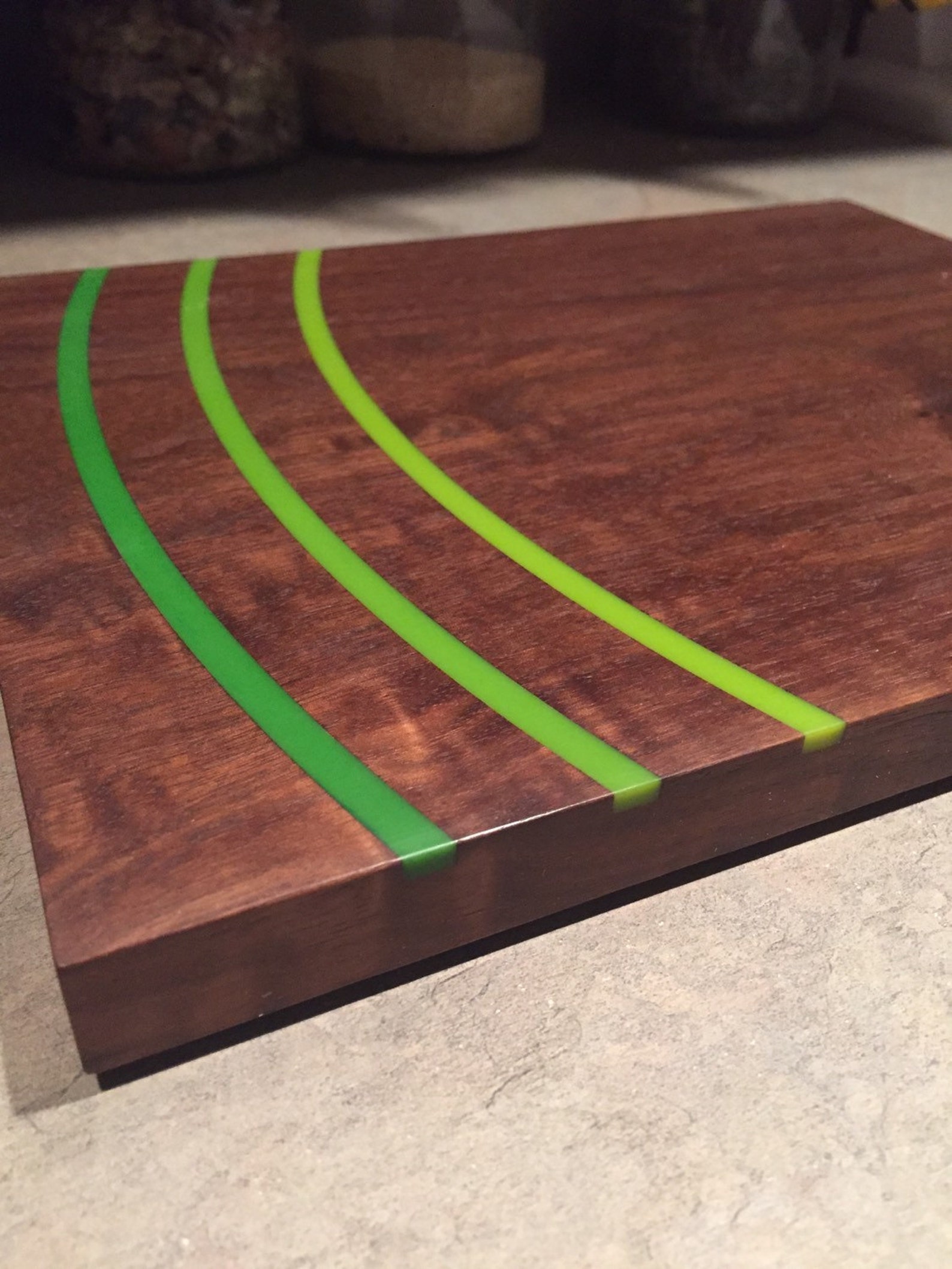 Cutting Board With Epoxy Inlay Etsy