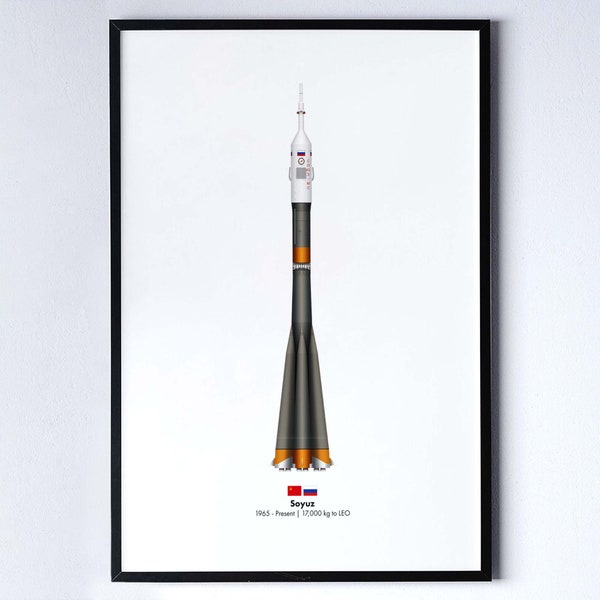 Soyuz - Space Rocket Poster Print