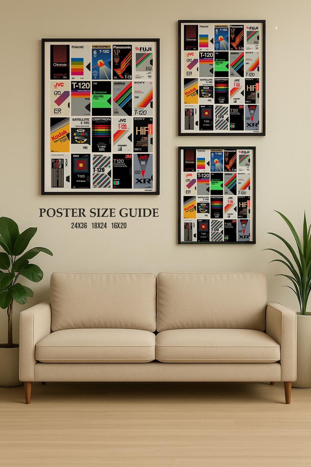 Retro VHS Cassette Art Print: 80s-90s Nostalgia Poster - Etsy