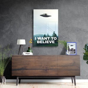 X-Files 'I Want To Believe' Inspired Poster Poster Print image 8