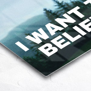 X-Files 'I Want To Believe' Inspired Poster Poster Print image 9