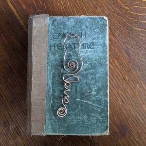 Cat Bookmark, Copper Wire Bookmark, Cat Lover, Gift for Friend, Bookclub Gift, Gift for Her, Gift for Him