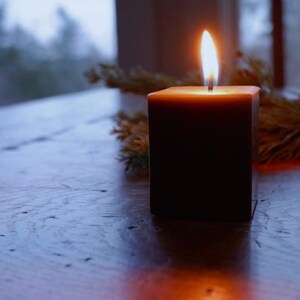 Real Bayberry Beeswax Blend Square Votive Candle - 4 Pack