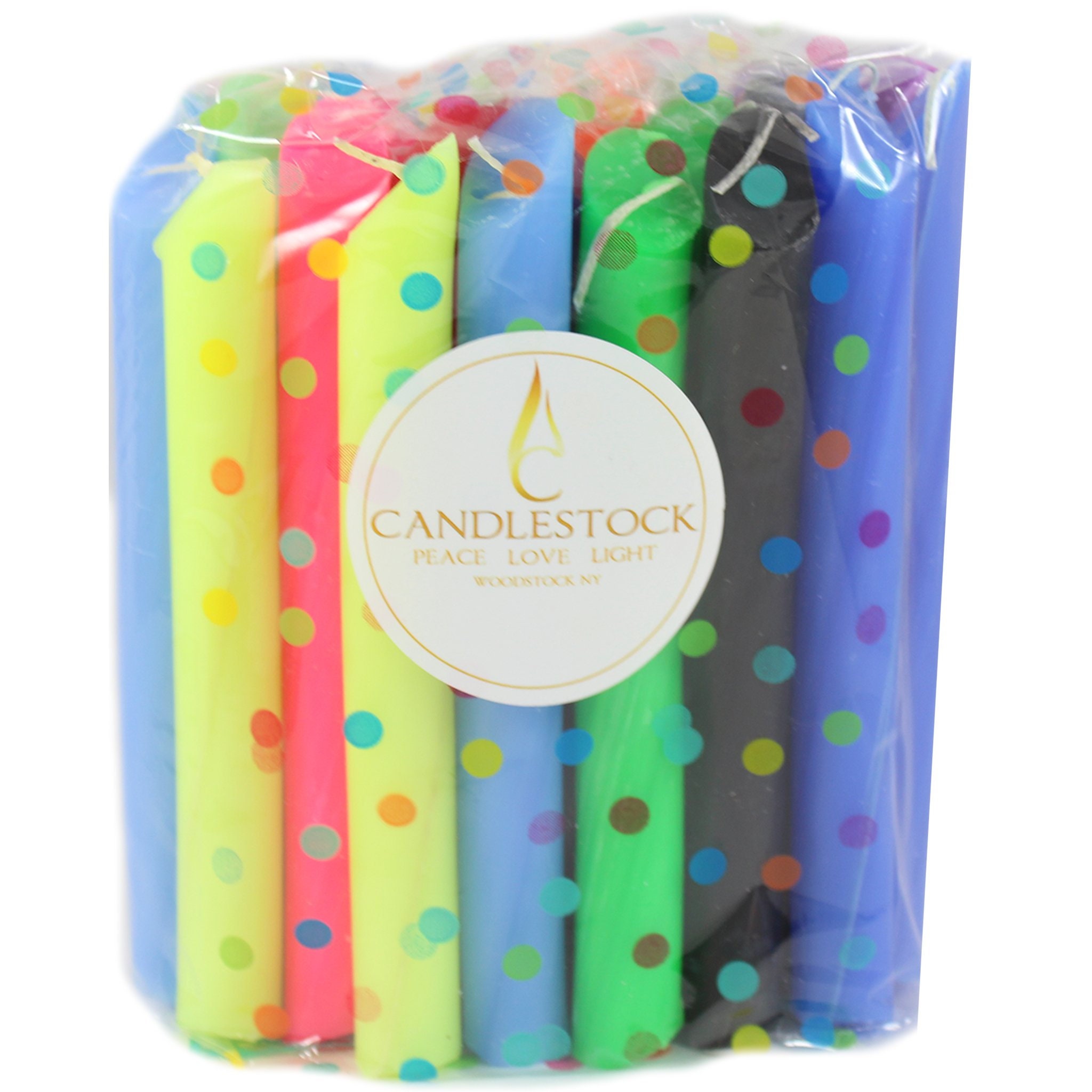 Drip Candles 25 Pack Multicolor Drip Candles Etsy