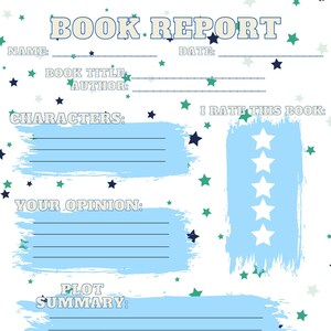 Book Report Template