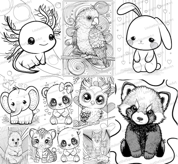 Adorable Animal Coloring Pages