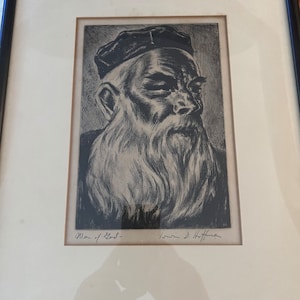 Irwin  D Hoffman  Man of God  Signed etching