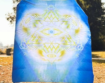 Angel Blanket, Angel Plush Blanket, Cozy Throw Blanket, We Are Here Now Sherpa Blanket